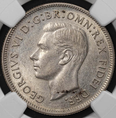 修遠堂世界钱币第七十七期 - NGC MS62 1951年澳大利亚联邦50周年纪念1佛罗林银币