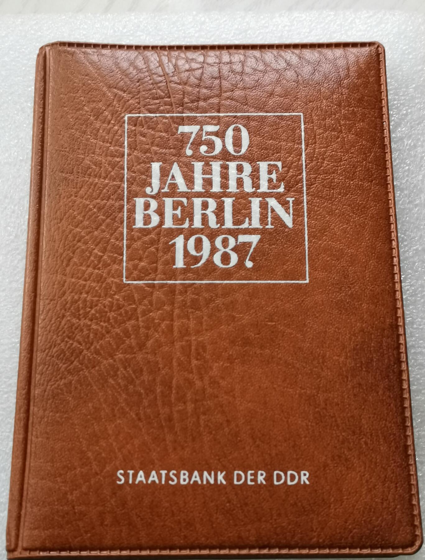 瓶子🏺第198期拍卖会  德国1987年纪念币套装4枚带原厂纪念章  原包装
