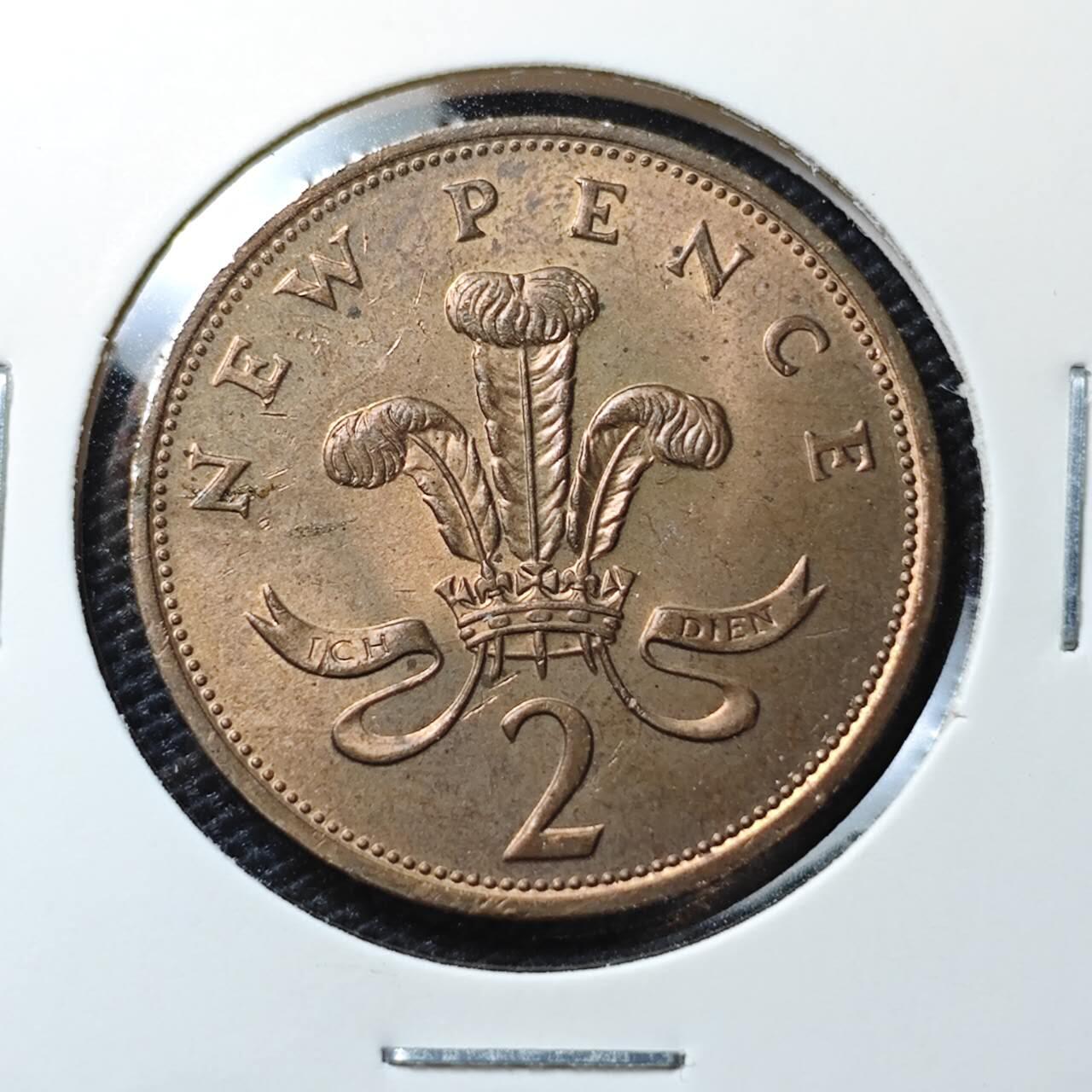 KK钱币收藏小铺 第306期 2月预留时间 周末发货 1975英国2便士 好品
