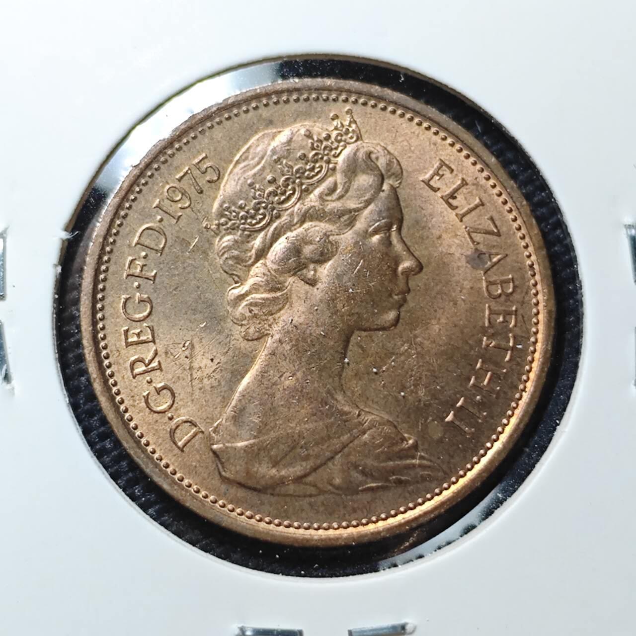 KK钱币收藏小铺 第306期 2月预留时间 周末发货 1975英国2便士 好品