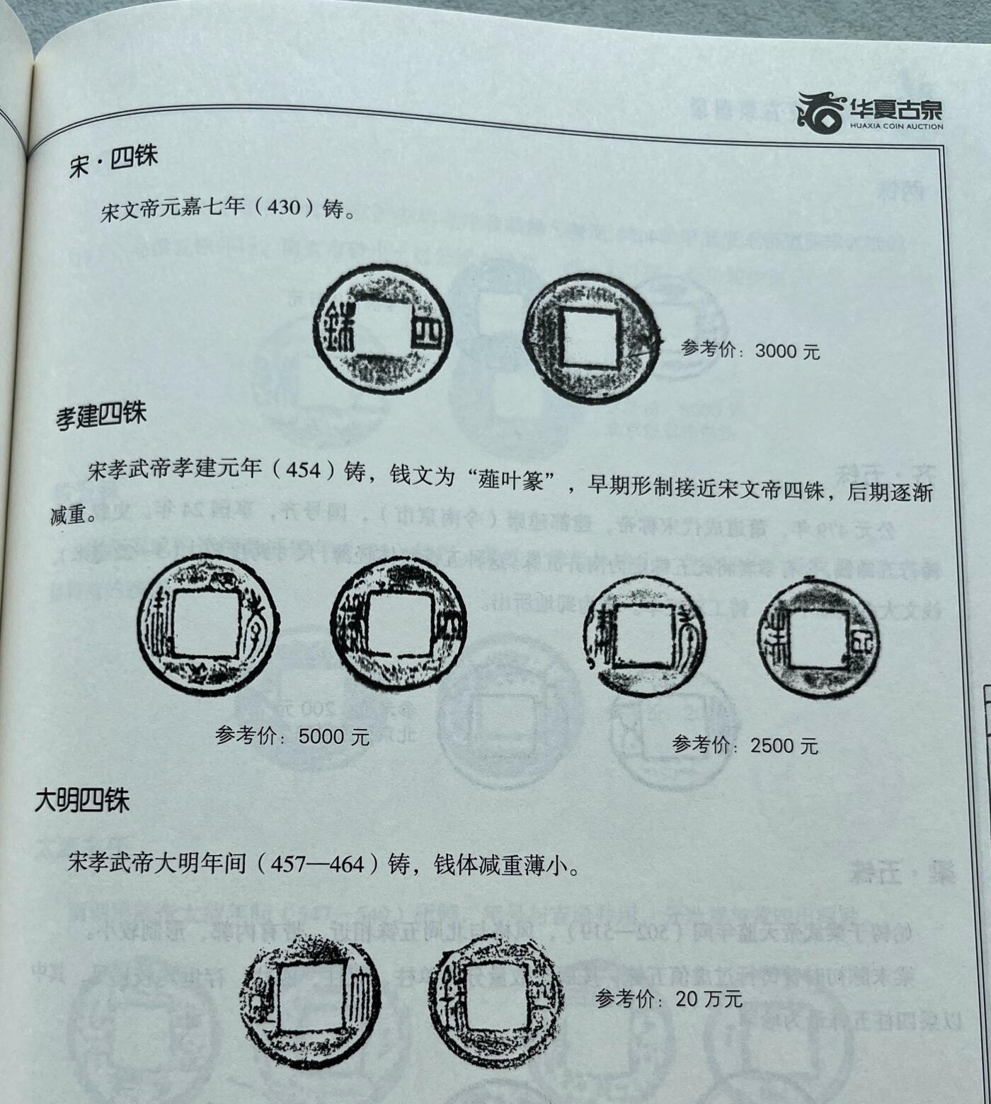 外国老铜银币，福在眼前手雕镂空玉牌，历代古钱币（含秦半两、五铢记号钱、常平五铢、会昌开元、南宋钱），彼得堡世界钱币勋章拍卖第129期 南北朝时期4枚币、少见品种：北魏永平五铢(狭五)，北齐常平五铢，南朝陈五铢，南朝宋孝建四铢、后期小钱(背无文)。常平五铢被称为最美五铢钱，热门品种
