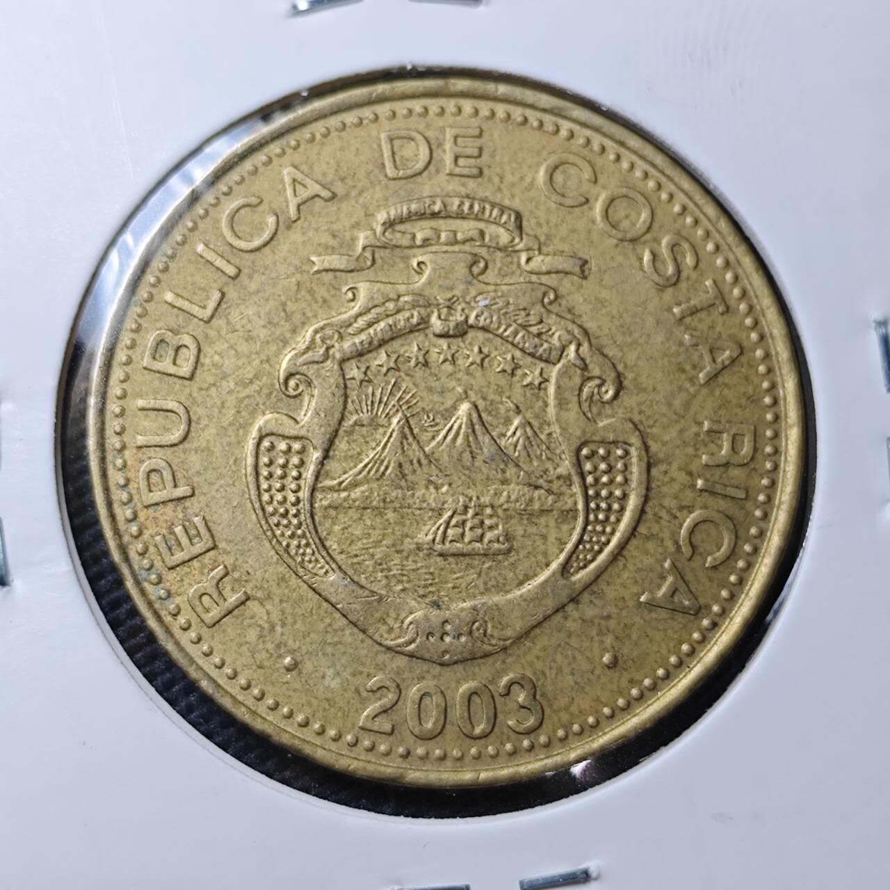 KK钱币收藏小铺 第306期 2月预留时间 周末发货 2003哥斯达黎加 500科朗