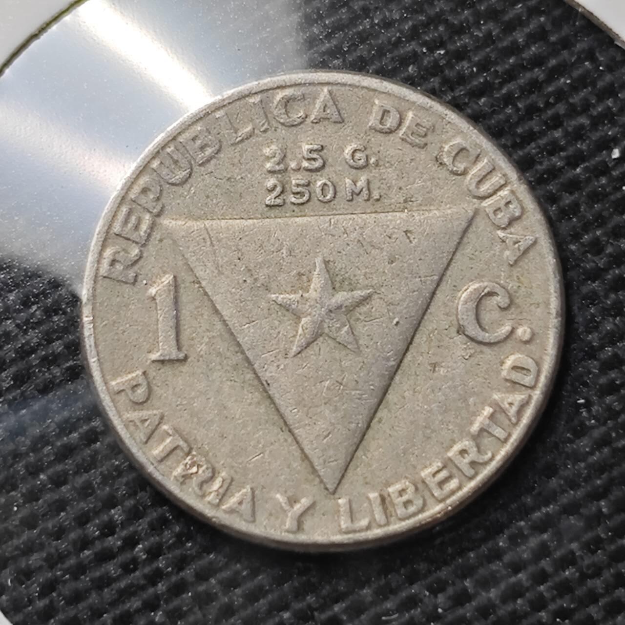KK钱币收藏小铺 第306期 2月预留时间 周末发货  1958古巴1分
