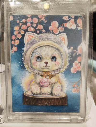 阳大大卡牌超级大甩拍第61期（周五晚上九点截拍，持续收拍品，进群福利早知道） - 【手绘卡】画师【星光】小萌猫