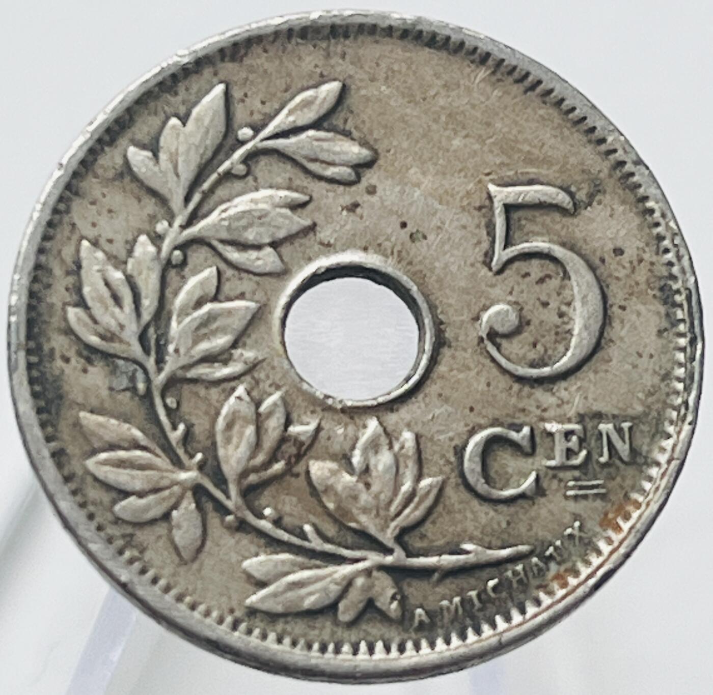 神仙姐姐-中外币专场15 1914年比利时5分