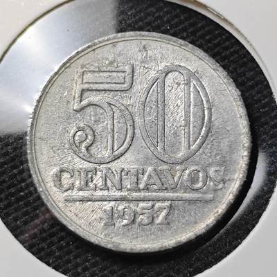 KK钱币收藏小铺 第306期 2月预留时间 周末发货 -  1957巴西50分