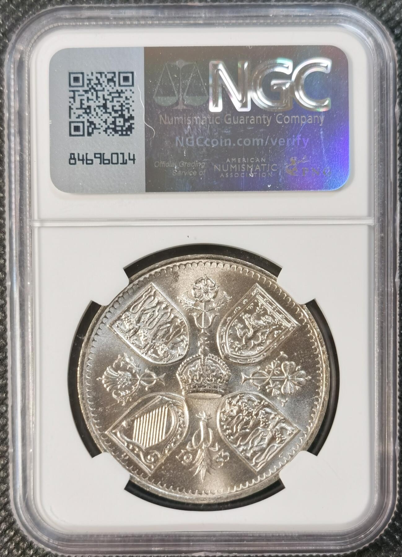  甄臻铺-世界币章拍卖（第24期），送拍享返佣金等优惠多多 NGC-MS65 1953年英国伊丽莎白二世登基纪念克朗