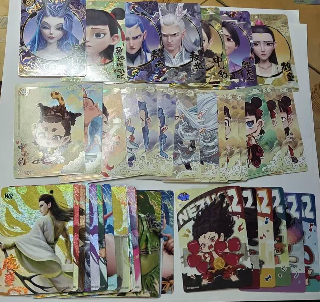 龙虎卡牌第四五场 （无佣金，满120包邮，欢迎送拍） 卡游哪吒  47张 不重复