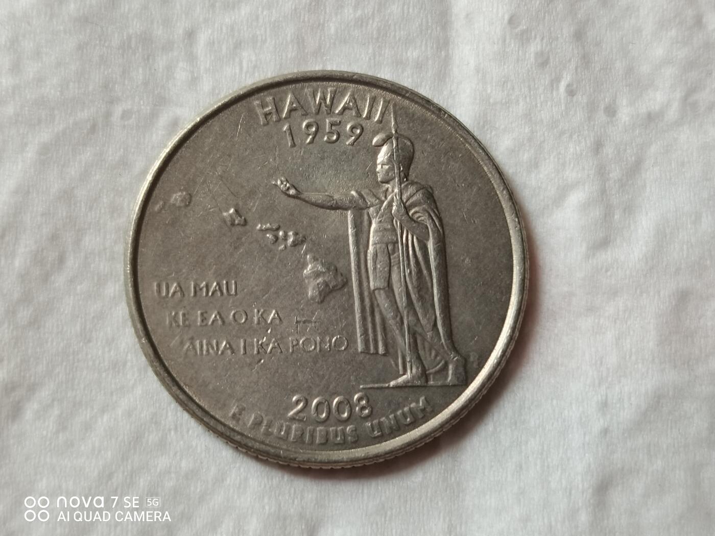 外币 美国州币25美分
