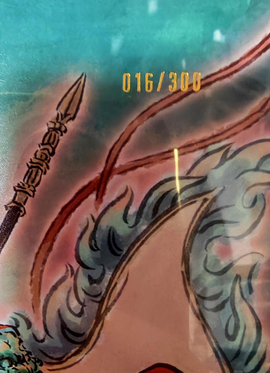 琦卡当当铺  第05期★★快速结束，小心被偷塔★★(分享有奖) 持续收拍品中~更多福利欢迎加群了解 焱卡文化/燎原卡牌-雕仙-穆桂英-A4-粗闪+普卡-016/300-1张(带卡套+卡页)