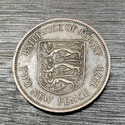 【铜匠收藏】★第125场★散币场，无佣金，30包邮。不满30元，支付5元运费。《接受代拍 代送NGC评级》 - 英属泽西 1971年 2便士