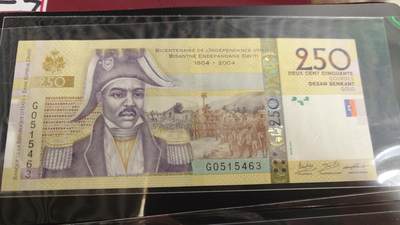 世界钱币～微拍第190期暨2025年第29期  继续清理库存 2016年海地250 全新绝品