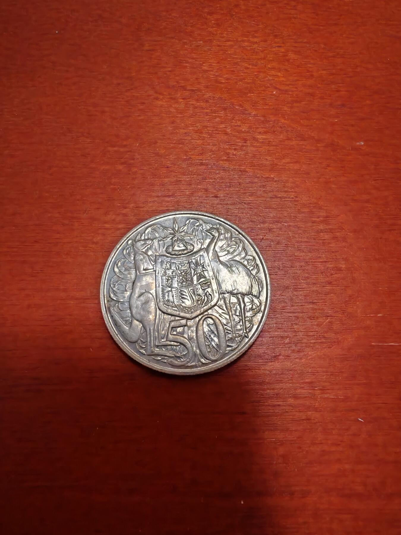 长老汇蛇年精选第十九场拍卖  1966澳大利亚国徽50分银币，独年份，未流通品相