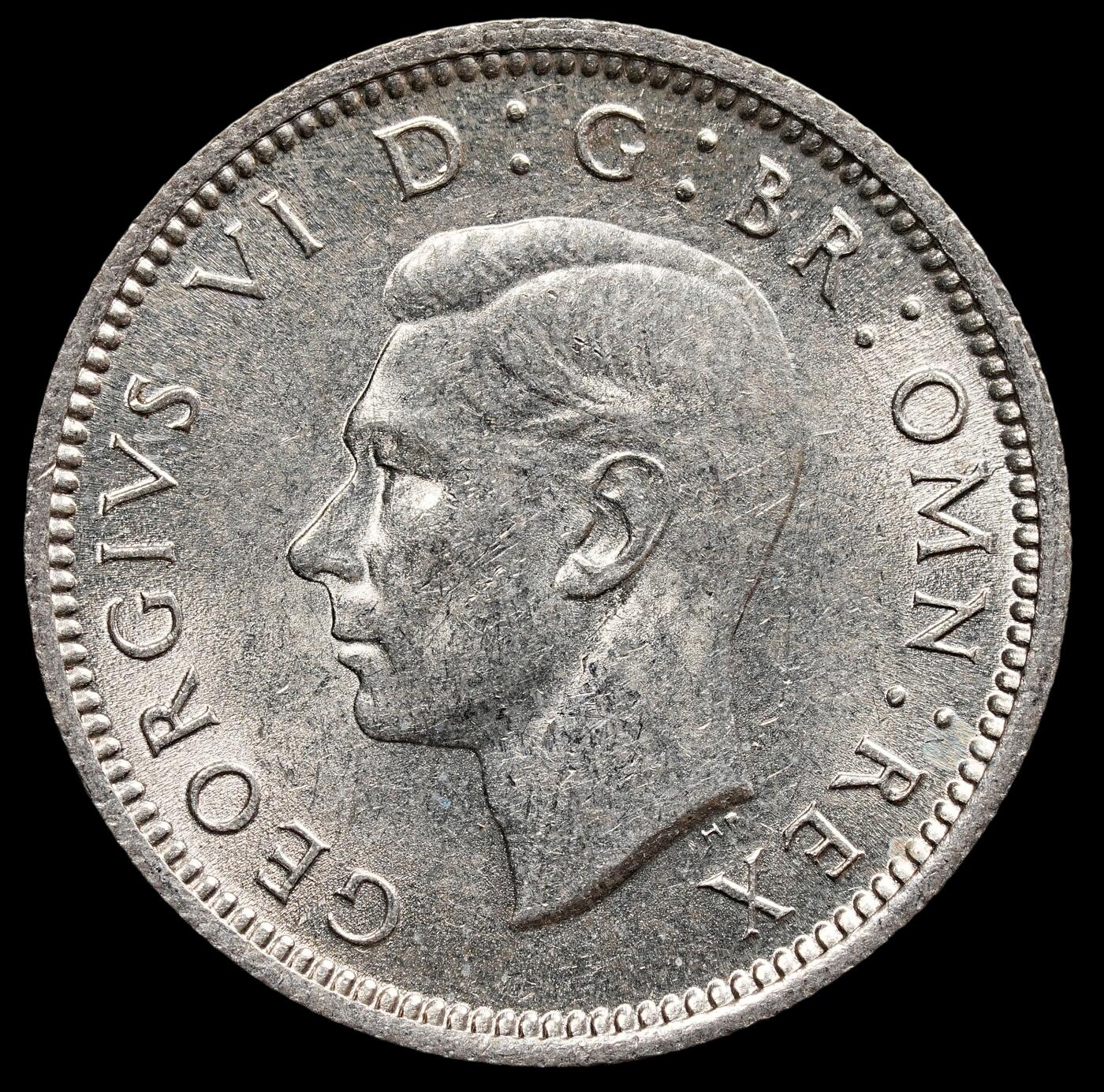 修遠堂世界钱币第七十七期 1946年英国6便士银币 原光