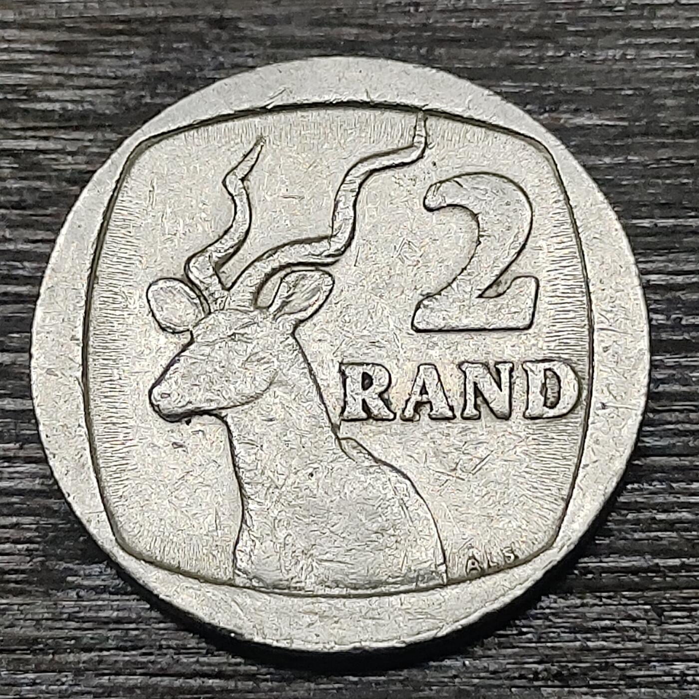 【铜匠收藏】★第125场★散币场，无佣金，30包邮。不满30元，支付5元运费。《接受代拍 代送NGC评级》 南非 2兰特 镍币 跳羚