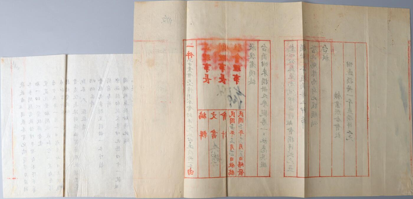 北京国升信札纸杂专场（1） 民国中业贫儿工读团公文