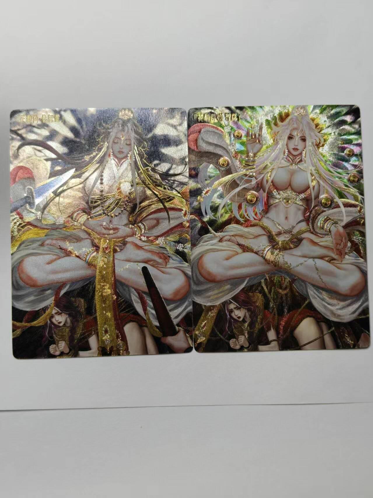 龙虎卡牌第四五场 （无佣金，满120包邮，欢迎送拍） 粗闪2张 卡玩帕克 异界水浒神姬-鲁智深