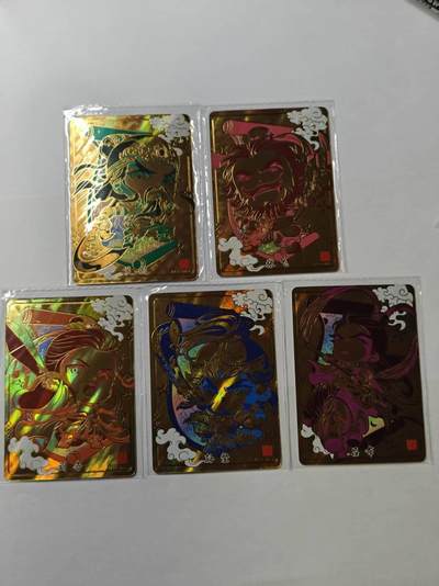 龙虎卡牌第四五场 （无佣金，满120包邮，欢迎送拍） - 【卡机原膜】卡游三国 Q版5张