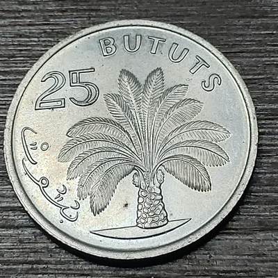 【铜匠收藏】★第125场★散币场，无佣金，30包邮。不满30元，支付5元运费。《接受代拍 代送NGC评级》 - 冈比亚 1971年 25布图