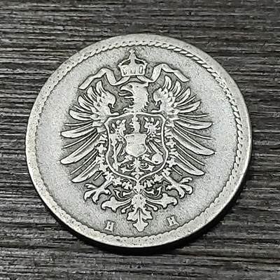 【铜匠收藏】★第125场★散币场，无佣金，30包邮。不满30元，支付5元运费。《接受代拍 代送NGC评级》 - 德国1976年 5芬尼 短翅鹰 H厂 镍币 德意志第二帝国