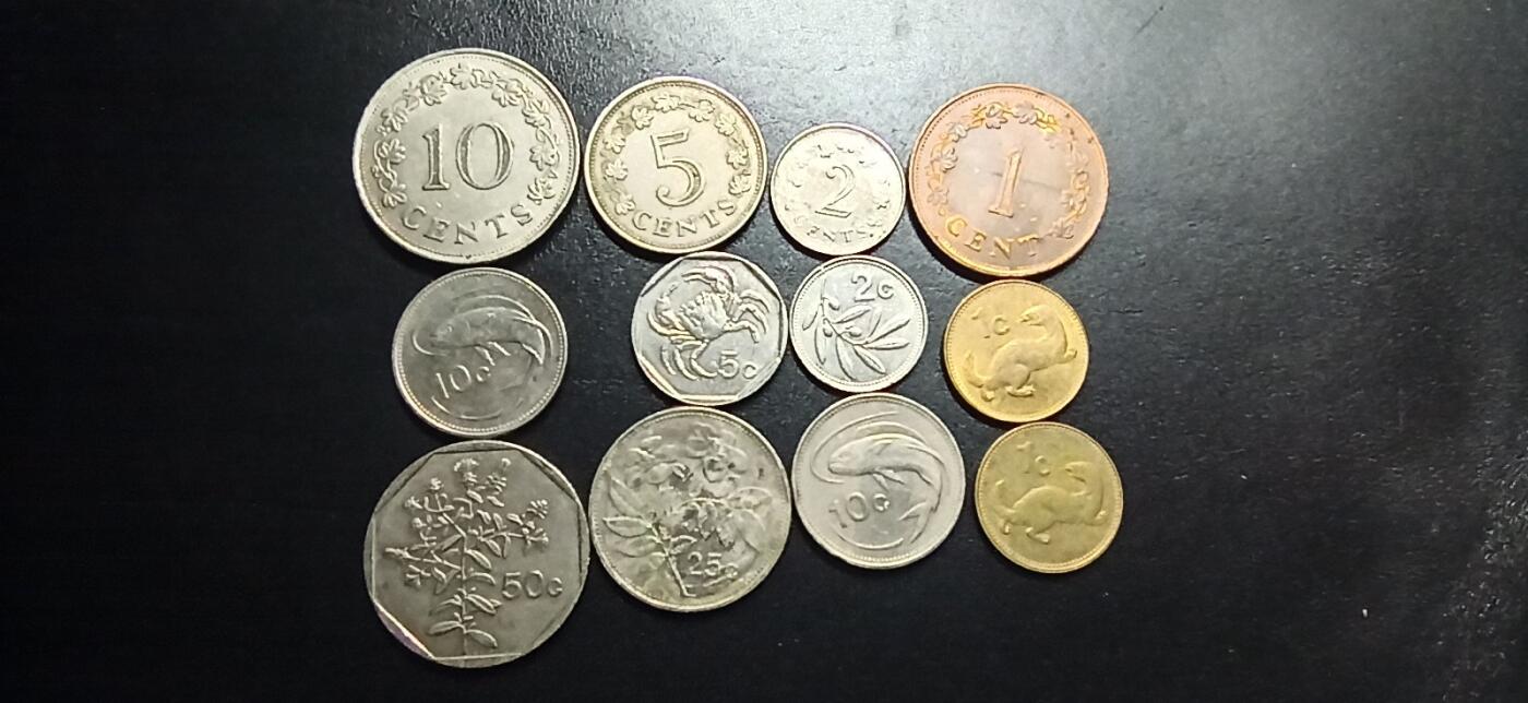 邮泉阁限时拍卖第十六场 各国硬币专场（拍卖结束后请付邮费，存留时间过长需全部邮寄） 马耳他12枚