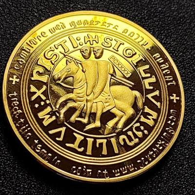 泉币菌-第47场-各国散币场 - 马剑圣殿骑士 纪念章 直径约40mm 