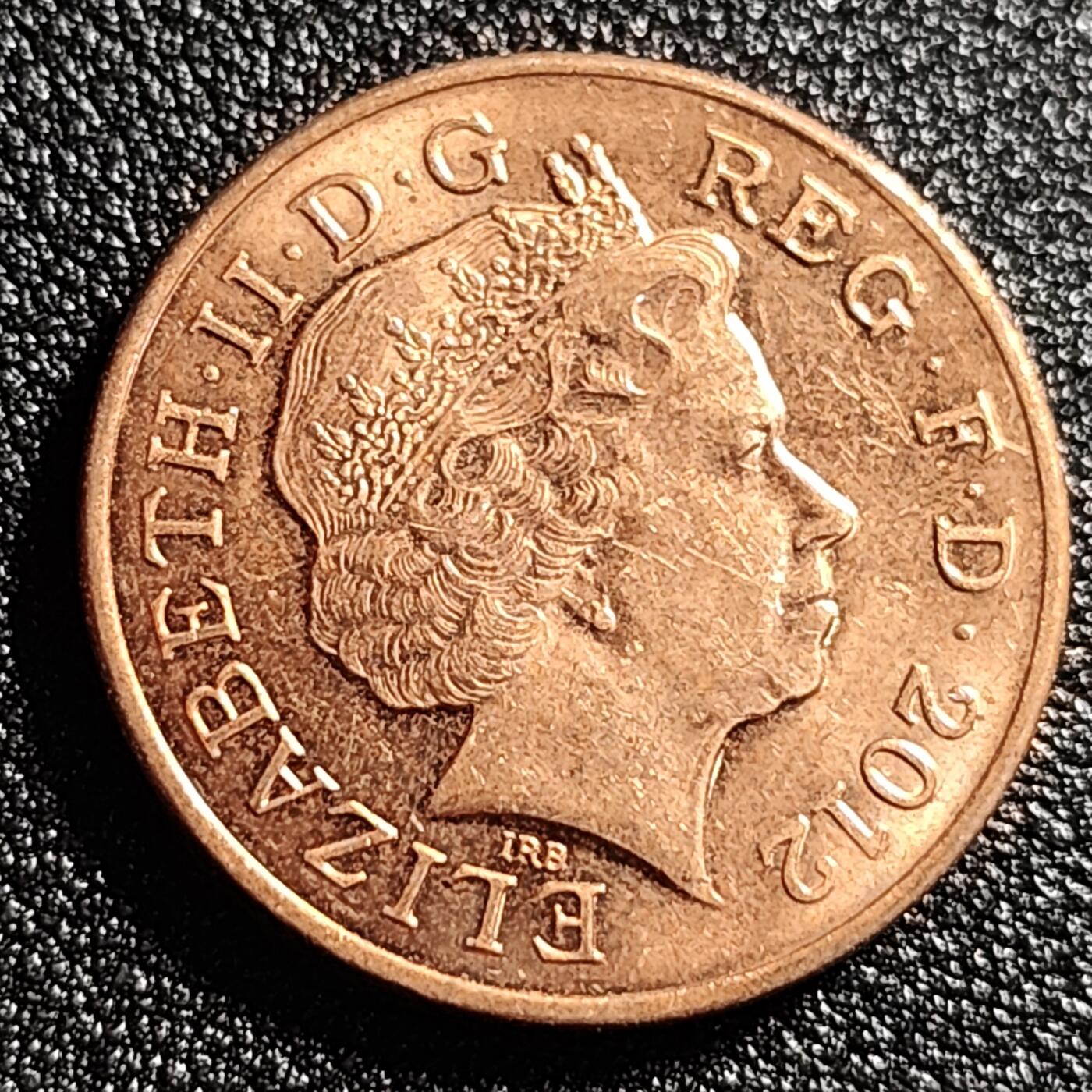 泉币菌-第47场-各国散币场 铜光美品 英国2便士铜币 直径26mm 雄狮