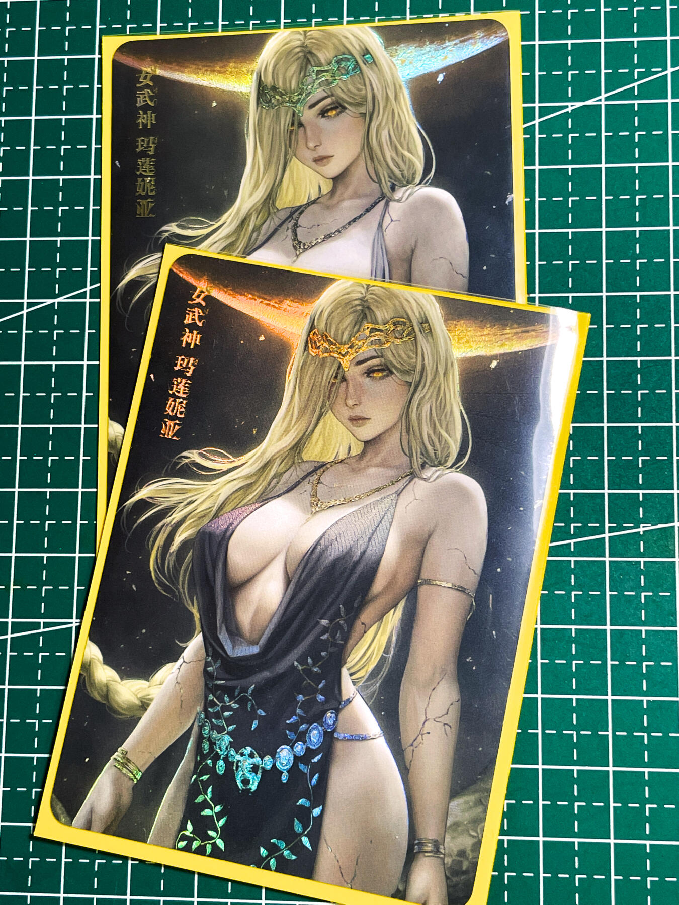 显眼宝22期 颜值精选·真 女武神玛莲妮亚 对卡一对  折光彩闪   63*88