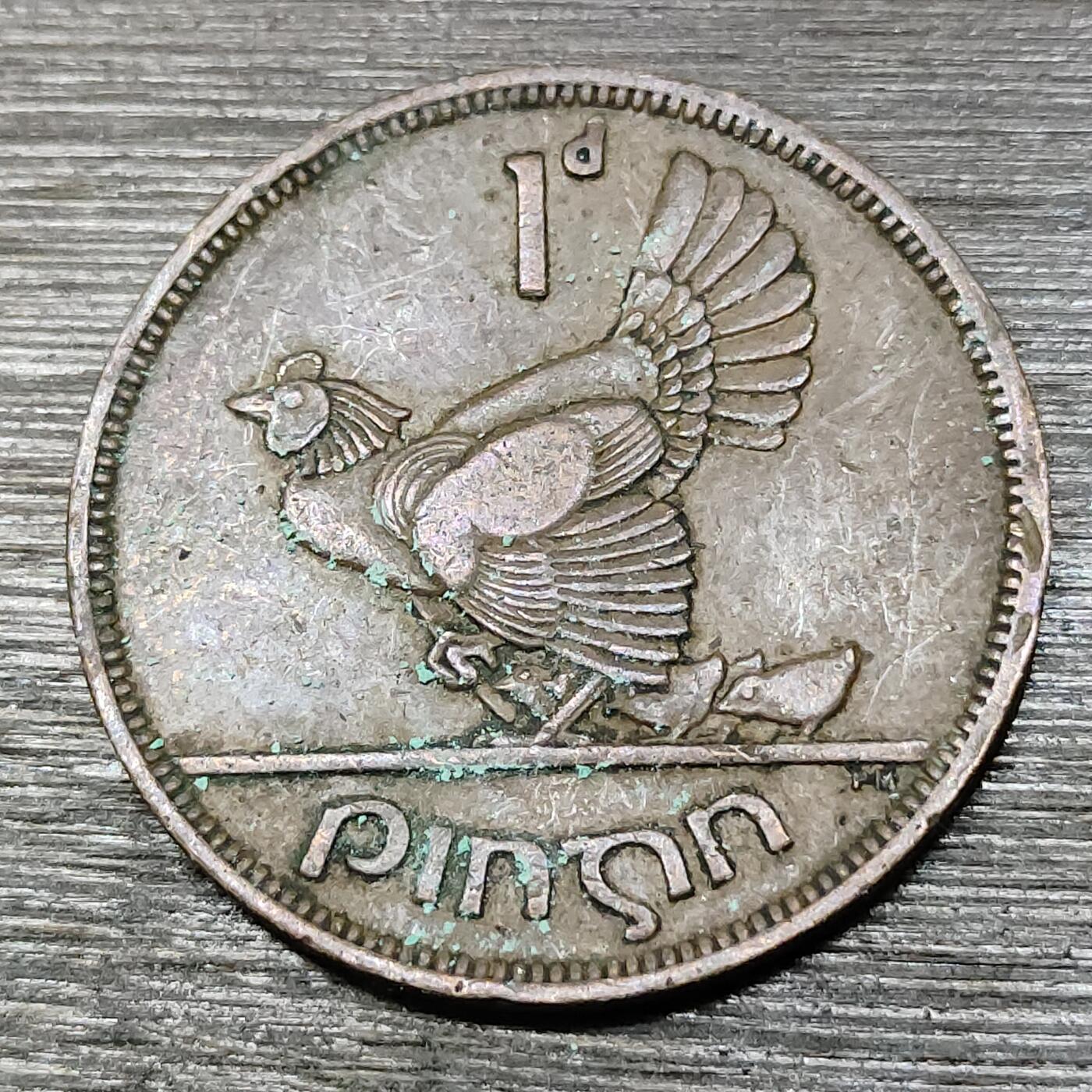 【铜匠收藏】★第125场★散币场，无佣金，30包邮。不满30元，支付5元运费。《接受代拍 代送NGC评级》 爱尔兰 1942年  1便士 母鸡