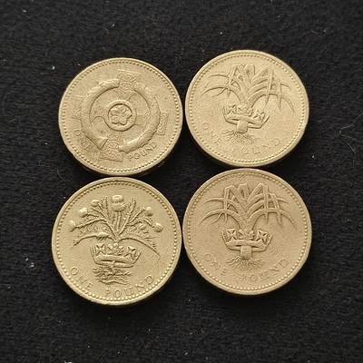 【全场包邮】纯粹捡漏拍441场 - 英国各年份1镑4枚一组