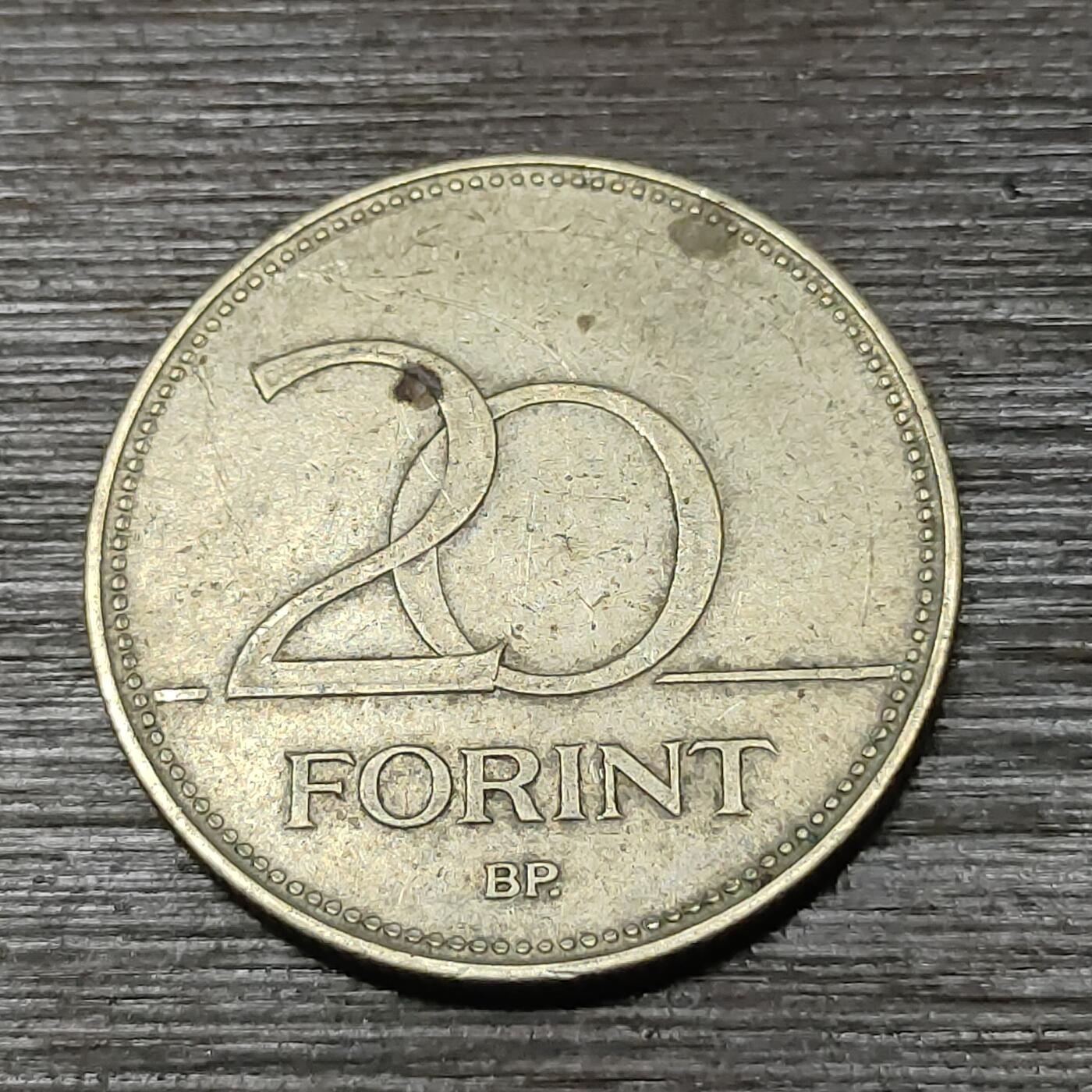 【铜匠收藏】★第125场★散币场，无佣金，30包邮。不满30元，支付5元运费。《接受代拍 代送NGC评级》 1993年 匈牙利 20福林 铜币