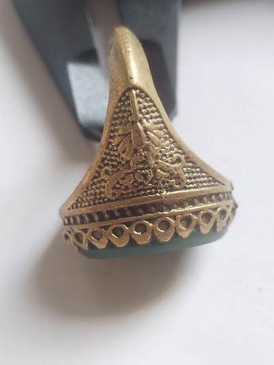 玉石 手串 手镯 手链专场 中亚回流 宝石老铜戒指。