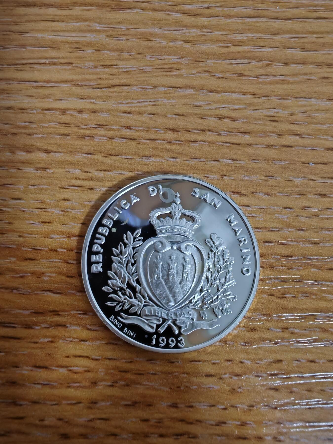 长老汇蛇年精选第十九场拍卖 1993圣马力诺1000里拉精制银币