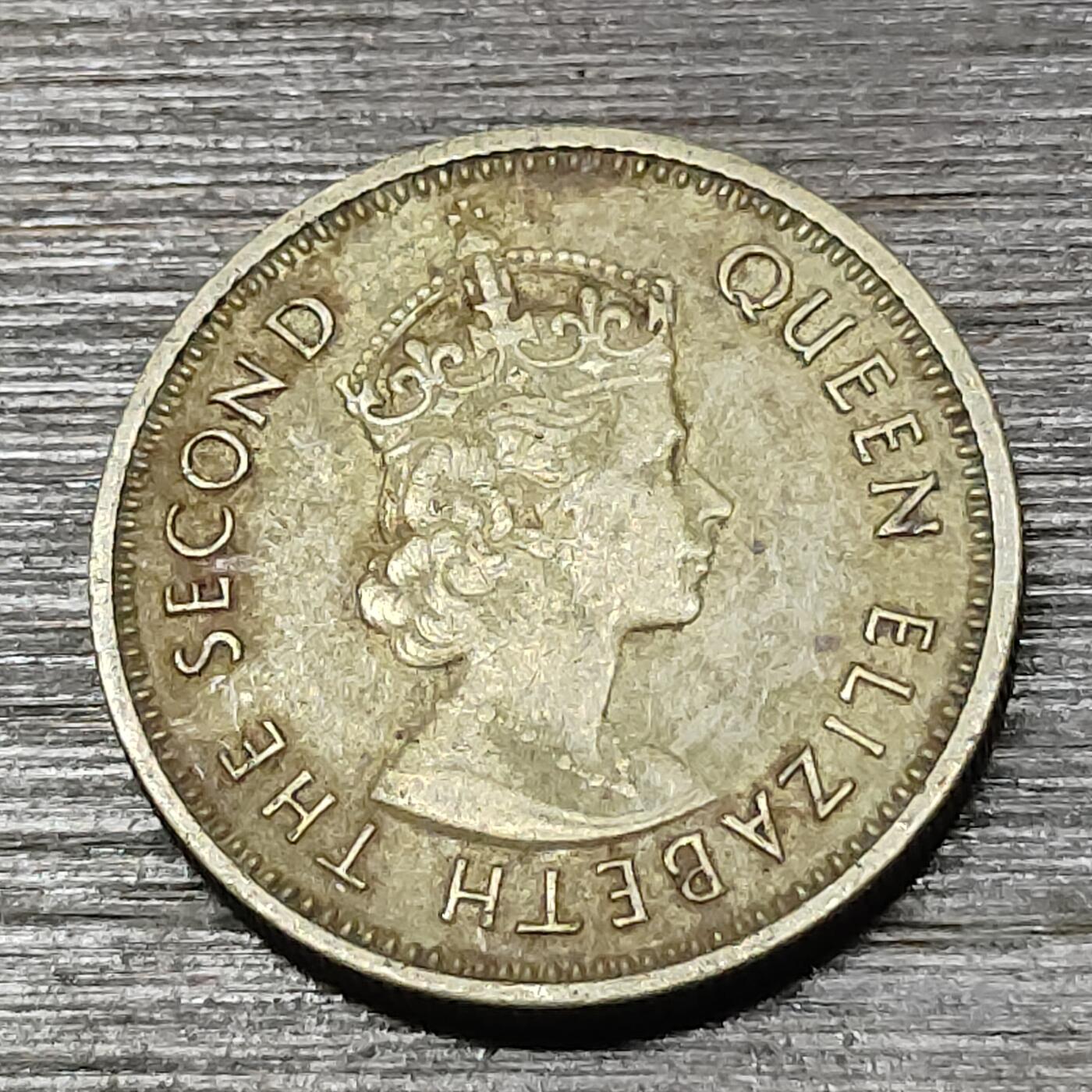 【铜匠收藏】★第125场★散币场，无佣金，30包邮。不满30元，支付5元运费。《接受代拍 代送NGC评级》 英属东加勒比 1963年 5分 镍黄铜币