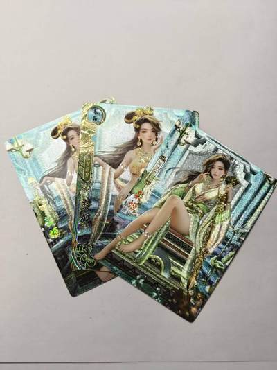 龙虎卡牌第四五场 （无佣金，满120包邮，欢迎送拍） - 粗闪3张 卡玩帕克 神州百花谱-085樊姬