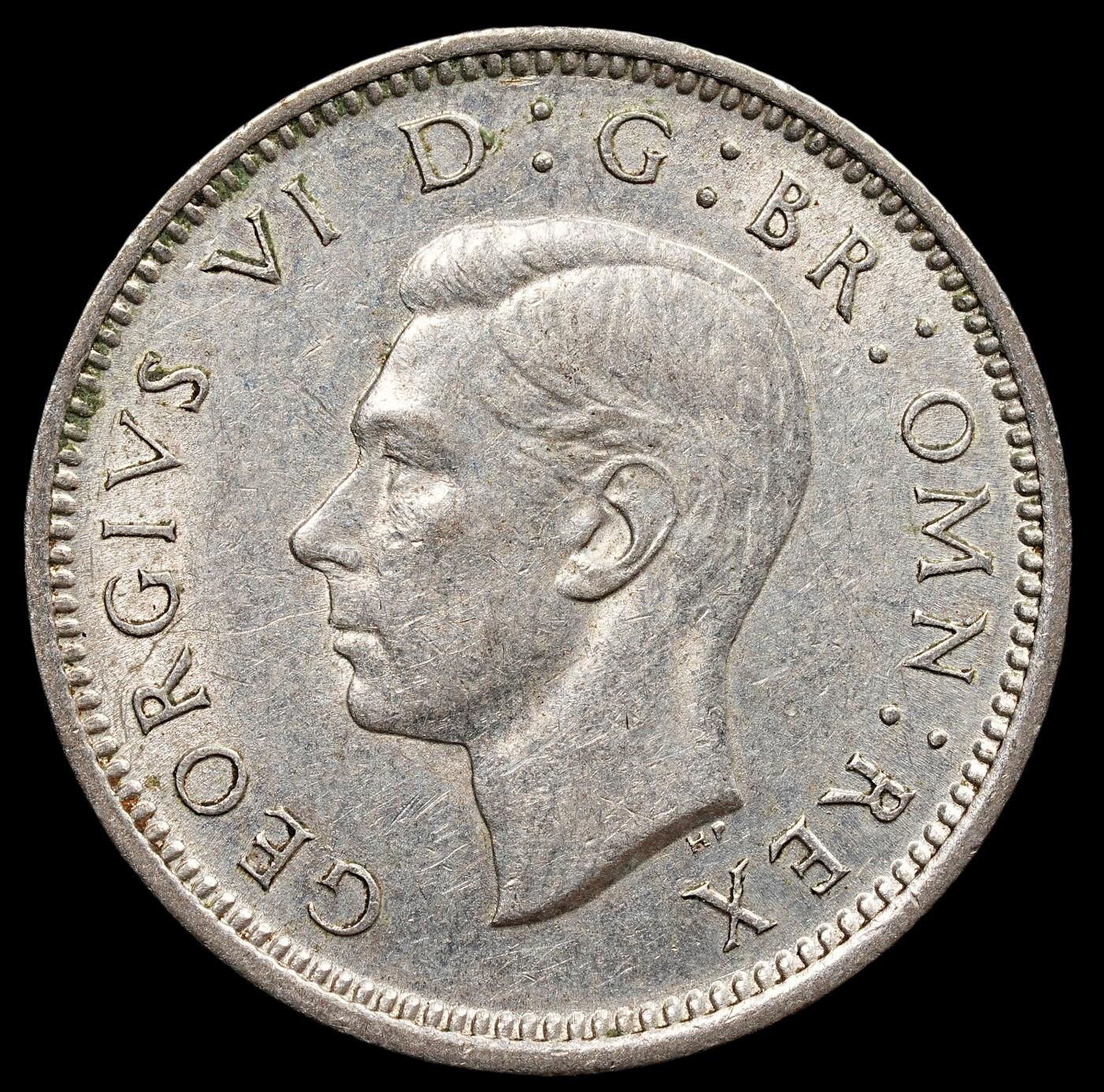 修遠堂世界钱币第七十七期 1945年英国6便士银币 原光