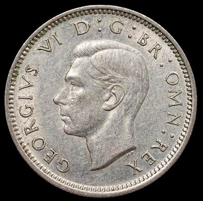修遠堂世界钱币第七十七期 - 1945年英国6便士银币 原光