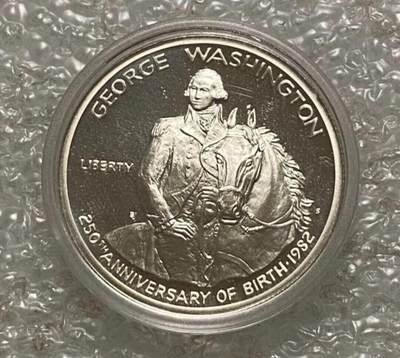 世界各国银币章专场（第18场） - 美国1982年总统华盛顿诞辰250周年半美元精致纪念银币