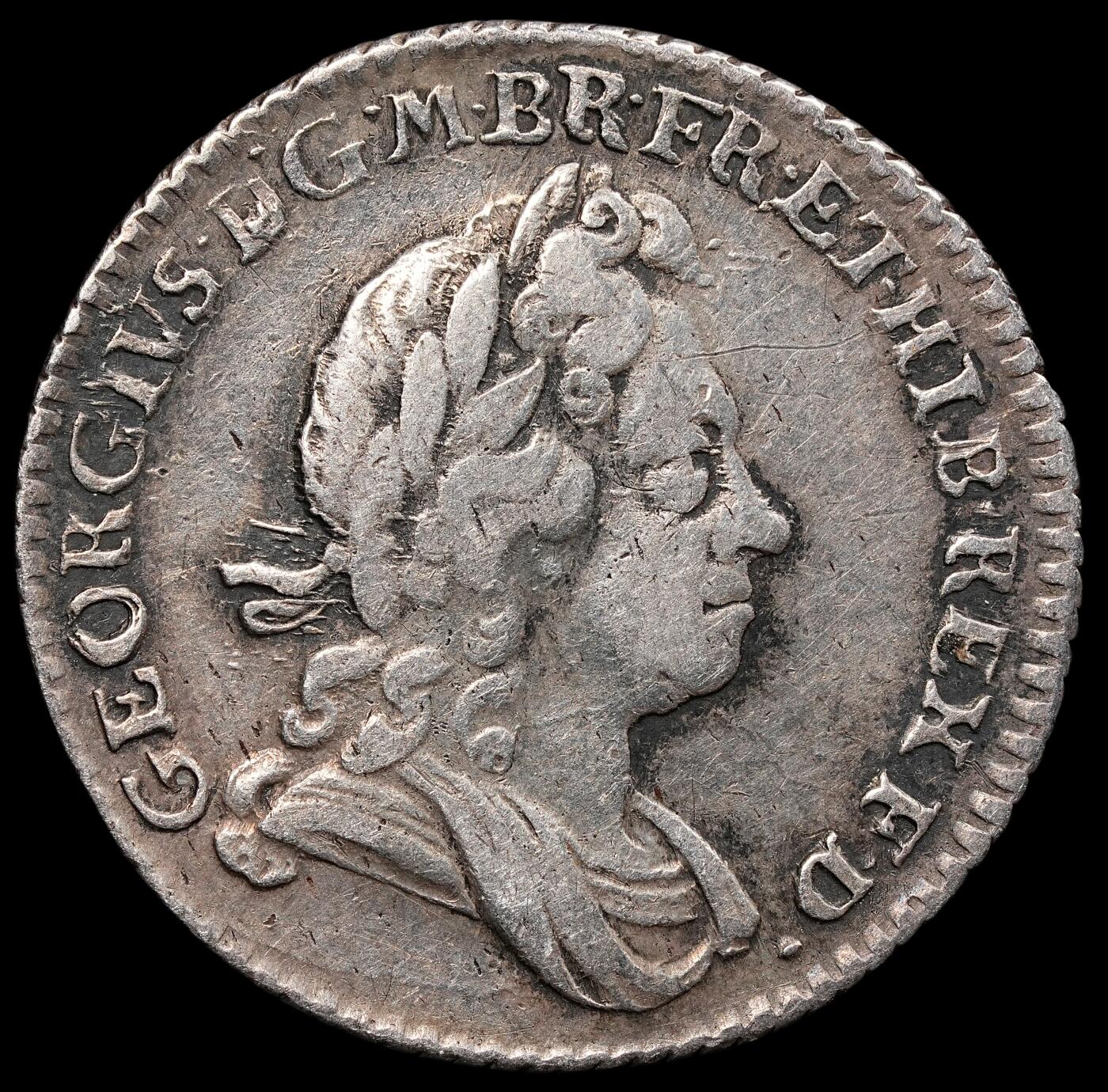 修遠堂世界钱币第七十七期 1723年英国6便士银币