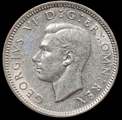修遠堂世界钱币第七十七期 - 1944年英国6便士银币 原光