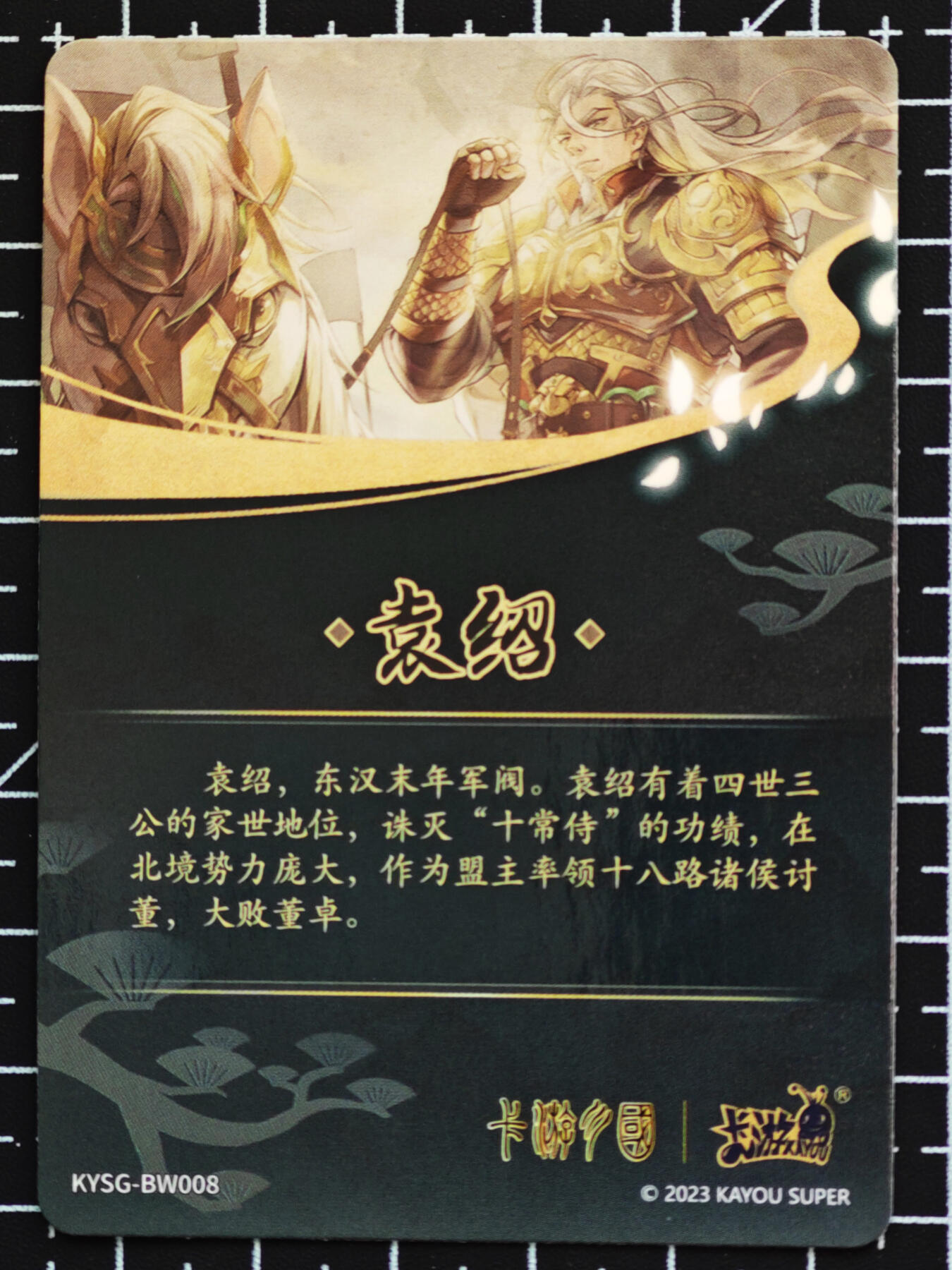 琦卡当当铺  第05期★★快速结束，小心被偷塔★★(分享有奖) 持续收拍品中~更多福利欢迎加群了解 卡游-三国对卡-曹操VS袁绍-2张