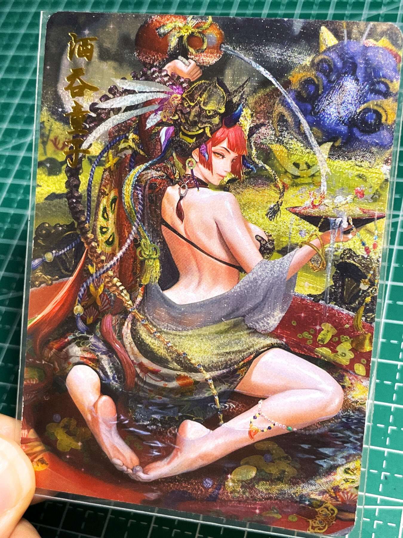 显眼宝22期 颜值精选·真 燎原早期 幻想物语 散配一张 吞酒童子 一张  粗闪工艺   63*88