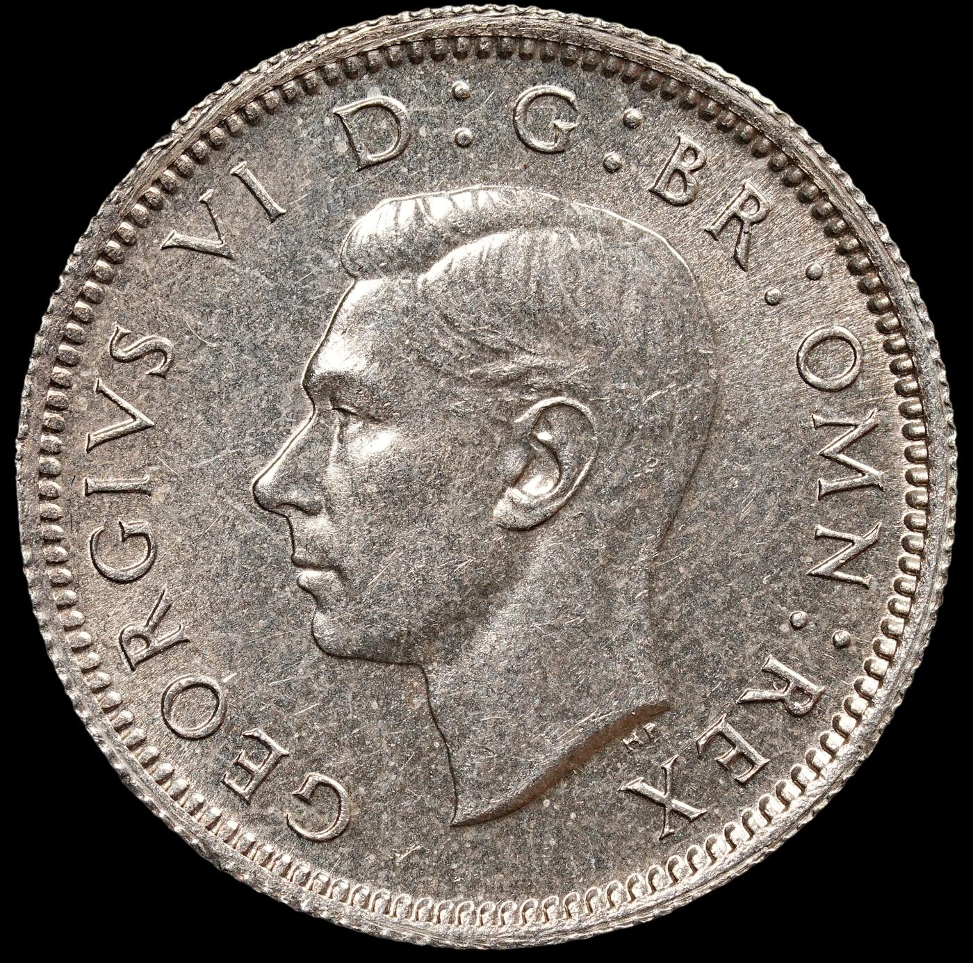 修遠堂世界钱币第七十七期 1946年英国6便士银币 原光