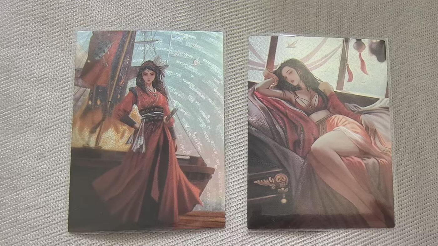 龙虎卡牌第四五场 （无佣金，满120包邮，欢迎送拍） 粗闪2张 香山文创限定卡-郑一嫂