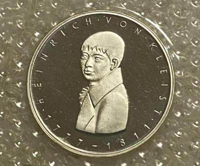 世界各国银币章专场（第18场） - 德国1977年5马克 诗人克莱斯特诞辰200年纪念银币