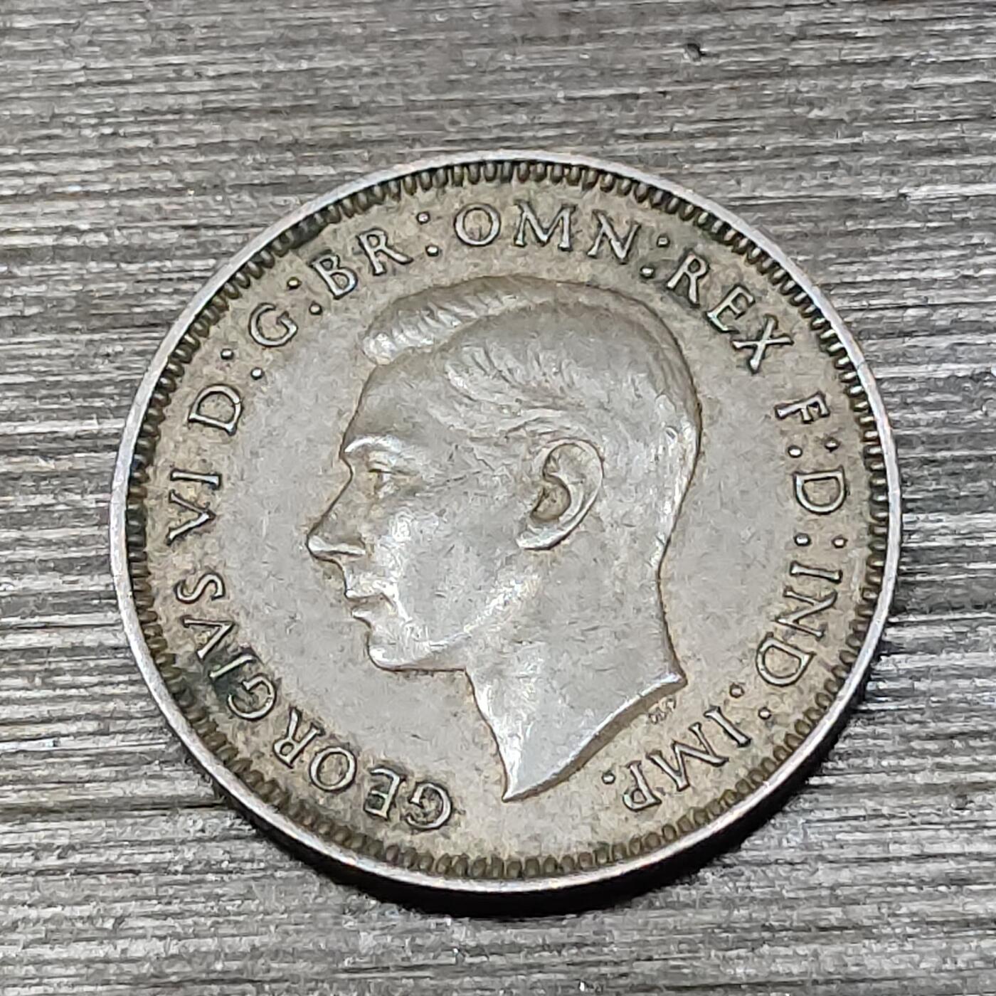 【铜匠收藏】★第125场★散币场，无佣金，30包邮。不满30元，支付5元运费。《接受代拍 代送NGC评级》 英国 1939年 1法新 铜币 乔六 知更鸟