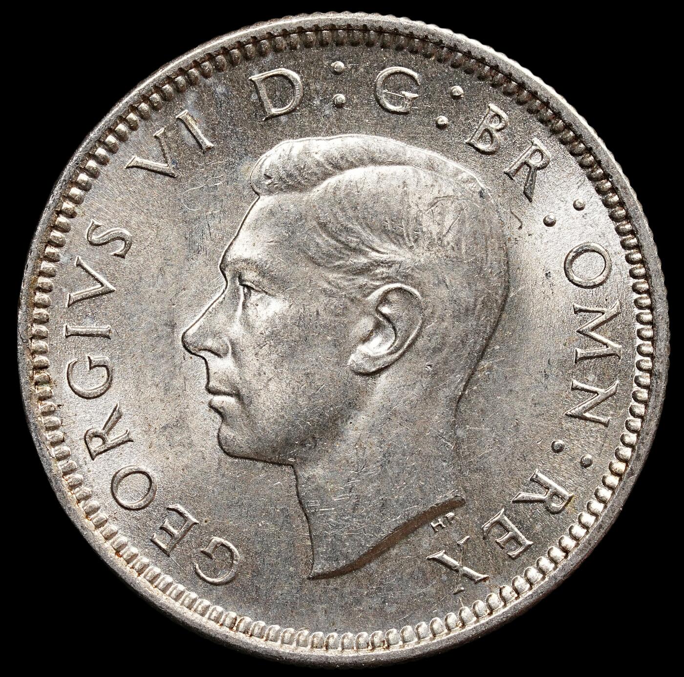 修遠堂世界钱币第七十七期 1939年英国6便士银币 原光