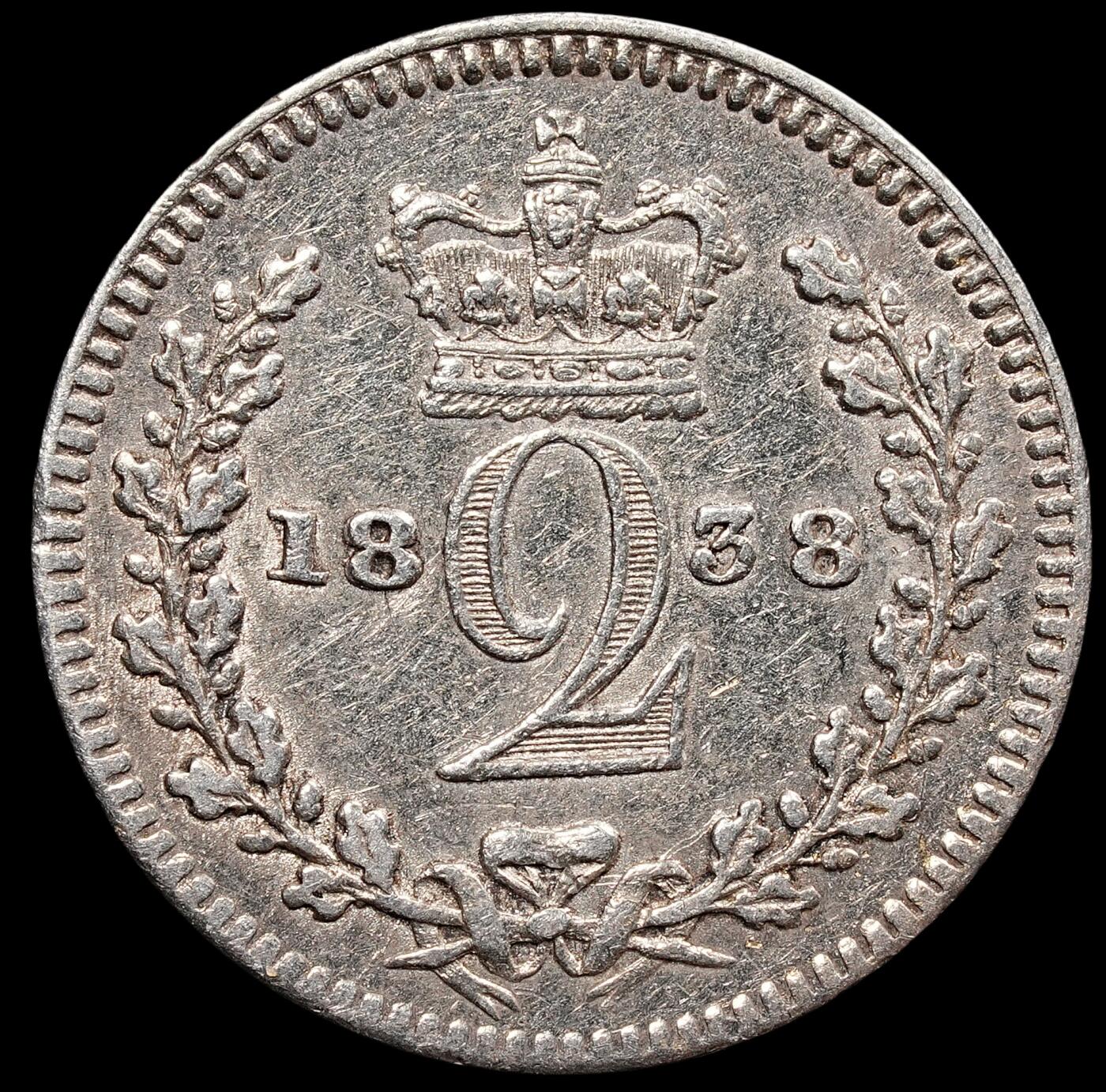 修遠堂世界钱币第七十七期 1838年英国2便士银币