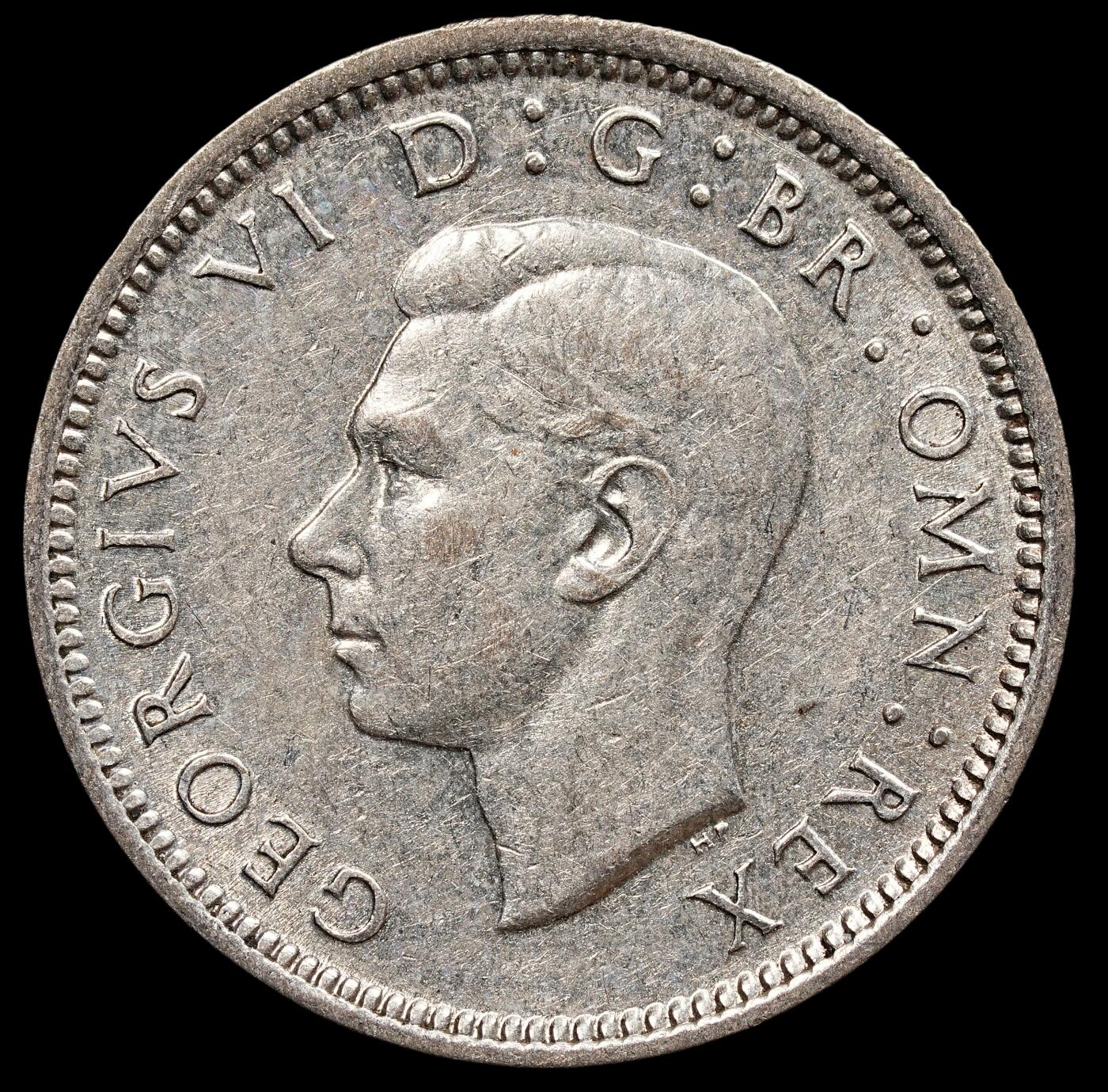 修遠堂世界钱币第七十七期 1937年英国6便士银币 原光