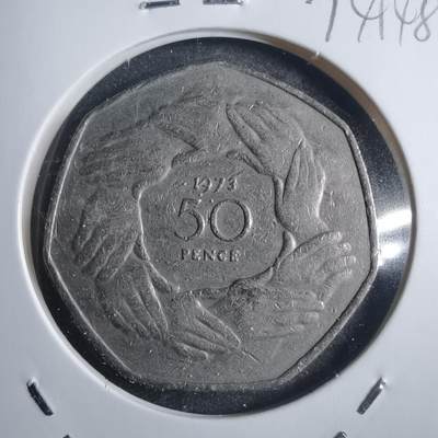 沼泽如烟--第774场 - 英国1973年50便士纪念币